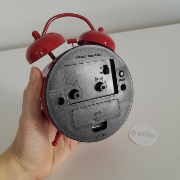 pottery barn kids Red Airplane Desktop Clock - Picture 10 of 12